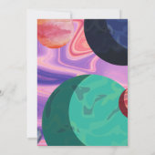 アウトタthis world 1誕生日招待状カード 案内状 (裏面)