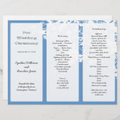 アウトツリーブルートリフォールド結婚式 プログラムテンプレート (正面/裏面)