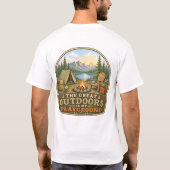 アウトドアが私の遊び場だ Tシャツ Tシャツ (裏面)