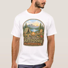 アウトドアが私の遊び場 Tシャツ
