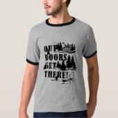 アウトドアだ！コラージュ Tシャツ (正面)