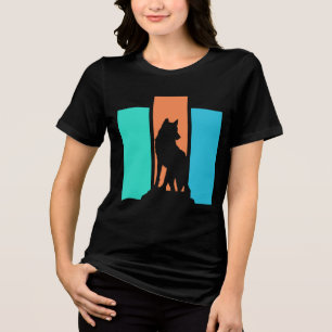 アウトドアと自然を愛する方のためのオウルフのシルエットデザイン トライブレンドTシャツ