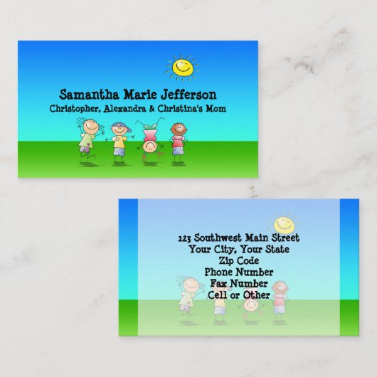 アウトドアのテレホンカード、個人的な使用を遊んでいる子供 コーリングカード (正面/裏面)