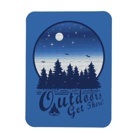 アウトドアの到着 マグネット (縦)