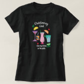 アウトドアの女の子キャンパーグランプカクテル Tシャツ (デザイン正面)