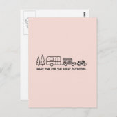 アウトドアはがきの時間を作素晴らし成 ポストカード (正面/裏面)