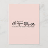 アウトドアはがきの時間を作素晴らし成 ポストカード (正面)