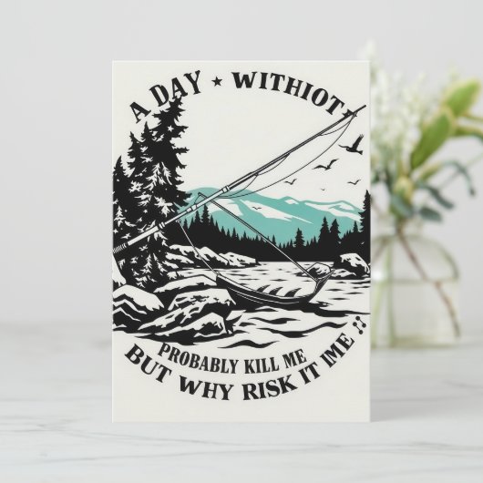 アウトドアを受け入れる：魚釣りのない一日 招待状 (スタンド正面)