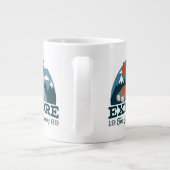 アウトドアを探索素晴らしする ジャンボコーヒーマグカップ (裏面)