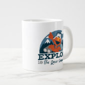 アウトドアを探索素晴らしする ジャンボコーヒーマグカップ (正面右)