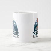 アウトドアを探索素晴らしする ジャンボコーヒーマグカップ (正面)