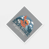 アウトドアを探索素晴らしする スタンダードランチョンナプキン (角)