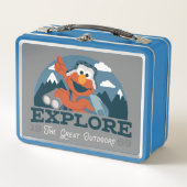 アウトドアを探索素晴らしする メタルランチボックス (正面)