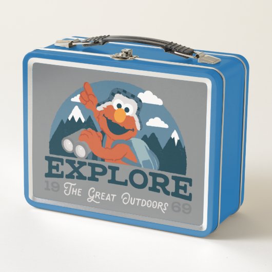 アウトドアを探索素晴らしする メタルランチボックス (正面)