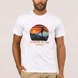 アウトドアを突破し、山々はca tシャツ