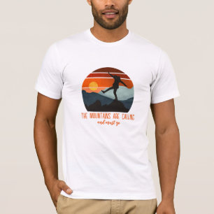 アウトドアを突破し、山々はca tシャツ