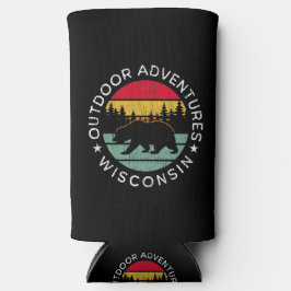 アウトドアアドベンチャーウィスコンシン スリム缶クーラー