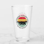 アウトドアアドベンチャーウィスコンシン タンブラーグラス (裏面)