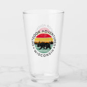 アウトドアアドベンチャーウィスコンシン タンブラーグラス (正面)
