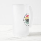 アウトドアアドベンチャーウィスコンシン フロストグラスビールジョッキ (正面右)