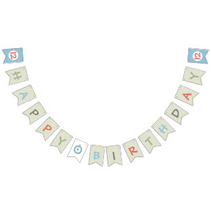 アウトドアアドベンチャーキャンピングキッズパーティー バンティングフラッグ