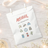 アウトドアアドベンチャーキャンピングキッズパーティー フェイバーバッグ (クリップ留めされた状態)