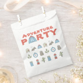 アウトドアアドベンチャーキャンピングハイキングキッズパーティー フェイバーバッグ (クリップ留めされた状態)