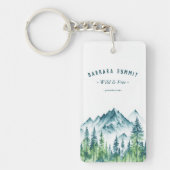アウトドアアドベンチャートラベルマウンテンパインフォレスト キーホルダー (正面)