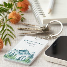 アウトドアアドベンチャートラベルマウンテンパインフォレスト キーホルダー