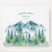 アウトドアアドベンチャートラベルマウンテンフォレスト マウスパッド (正面)