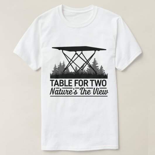 アウトドアアドベンチャー引用文自然キャンピングアートワーク Tシャツ (デザイン正面)