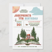 アウトドアアドベンチャー2バースデーパーティー 招待状 (正面)