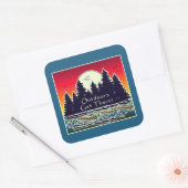 アウトドアカヌー スクエアシール (封筒)