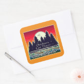 アウトドアカヌー スクエアシール (封筒)