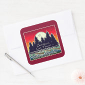 アウトドアカヌー スクエアシール (封筒)