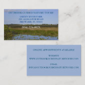 アウトドアガイド自然ツアーキャンピングハイキング 名刺 (正面/裏面)