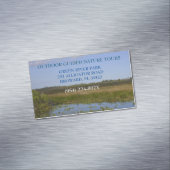 アウトドアガイド自然ツアーハイキングキャンプ マグネット名刺 (インサイチュ)