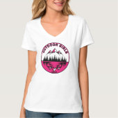 アウトドアガールズロゴ Tシャツ (正面)