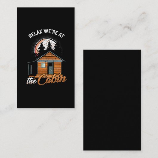 アウトドアキャビンバケーション狩りフォレストホリデイ 名刺 (正面/裏面)