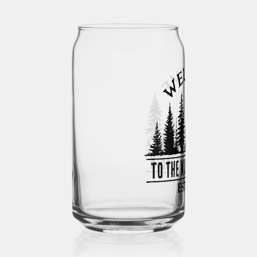 アウトドアキャプパーソナライズされたファミリーキャビン名 ガラス缶 (右)