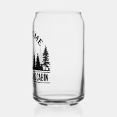 アウトドアキャプパーソナライズされたファミリーキャビン名 ガラス缶 (左)