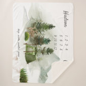 アウトドアキャンピングアドベンチャーツインズマイルストーン シェルパブランケット (正面)