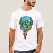 アウトドアキャンプアドベンチャー荒野 Tシャツ (正面)