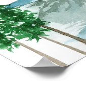 アウトドアキャンプバチェロレッテウェルカムサイン ポスター (角)