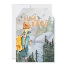 アウトドアシーガールズアドベンチャー誕生日カード