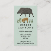 アウトドアシーキャンプハイクアドベンチャージャベリーナス 名刺 (裏面)