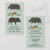 アウトドアシーキャンプハイクアドベンチャージャベリーナス 名刺 (正面/裏面)