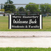 アウトドアスクールウェルカムバックバナー