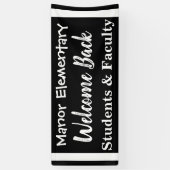 アウトドアスクールウェルカムバックバナー 横断幕 (縦)