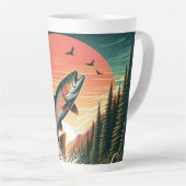 アウトドアスマンのマス自然 カフェラテマグ (右アングル)